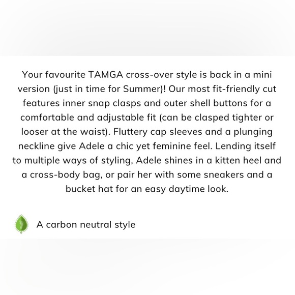 Adele Mini Dress Tamga Designs Wrap CottageCore Sustainable Small Business - Picture 5 of 6